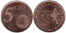  Словения. 5 евроцентов 2007 год. Сеятель, разбрасывающий звезды. 