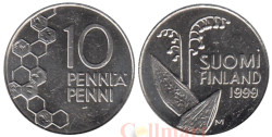 Финляндия. 10 пенни 1999 год. Ландыш.