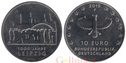 Германия. 10 евро 2015 год. 1000 лет городу Лейпциг.