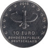  Германия. 10 евро 2015 год. 1000 лет городу Лейпциг. 