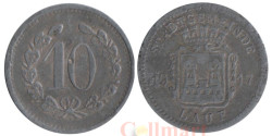 Германия. Лауф. 10 пфеннигов 1917 год. Нотгельд.