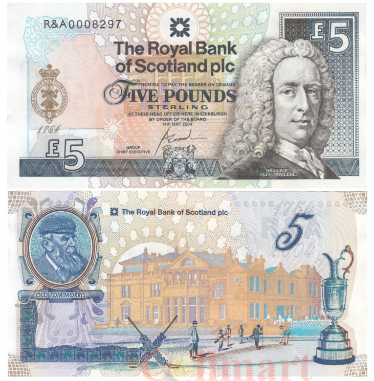  Бона. Шотландия 5 фунтов 2004 год. Лорд Илай. (AU) 