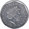  Восточные Карибы. 5 центов 2015 год. Королева Елизавета II. 