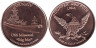  США. Унция меди. Линкор "Миссури". 