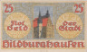  Бона. Германия. Хильдбургхаузен 25 пфеннигов 1921 год. Ратуша. Нотгельд. (XF) 