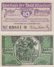  Бона. Германия. Вунсторф 10 пфеннигов 1920 год. Ратуша. Нотгельд. (XF) 
