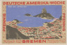  Бона. Германия. Бремен 50 пфеннигов 1923 год. Неделя Немецкой Америки в Бремене - Рио-де-Жанейро (серия B). Нотгельд. (XF) 