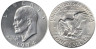  США. 1 доллар 1974 год. Эйзенхауэр, серебряный доллар. 