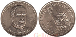 США. 1 доллар 2013 год. 25-й президент Уильям Мак-Кинли (1897–1901). (P)