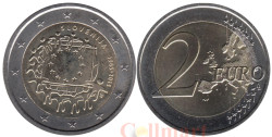 Словения. 2 евро 2015 год. 30 лет флагу Европейского союза.