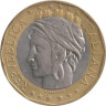  Италия. 1000 лир 1998 год. Европейский союз. 