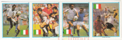 Набор марок. Парагвай. Чемпионат мира по футболу 1990 - Италия. 4 марки.