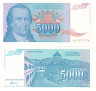  Бона. Югославия 5000 динаров 1994 год. Доситей Обрадович. (Пресс) 