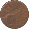  Тринидад и Тобаго. 1 цент 2006 год. Колибри. 