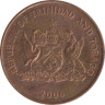  Тринидад и Тобаго. 1 цент 2006 год. Колибри. 