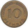  ФРГ. 10 пфеннигов 1949 год. (G) 