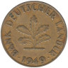  ФРГ. 10 пфеннигов 1949 год. (G) 