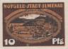  Бона. Германия. Ильменау 10 пфеннигов 1921 год. Нотгельд. (VF) 