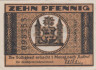  Бона. Германия. Ильменау 10 пфеннигов 1921 год. Нотгельд. (VF) 