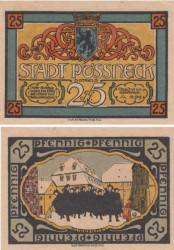 Бона. Германия. Пёснек 25 пфеннигов 1921 год. Нотгельд. (XF)