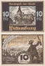  Бона. Германия. Виттенбург 10 пфеннигов 1922 год. Нотгельд. (XF) 