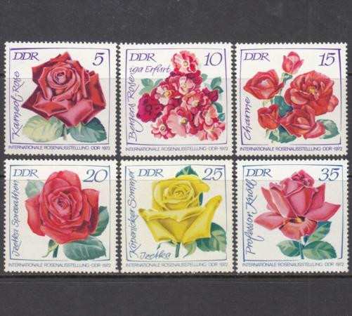  Набор марок. ГДР 1972 год. Розы. Международная выставке садоводства в Эрфурте. (6 марок) 
