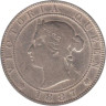  Ямайка. 1 пенни 1887 год. Королева Виктория. 