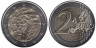  Франция. 2 евро 2022 год. 35 лет программе Эразмус. 