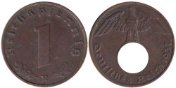 Германия - Третий рейх. 1 рейхспфенниг 1937 год. (E)