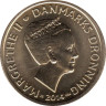  Дания. 20 крон 2014 год. Королева Маргрете II. 