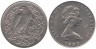  Остров Мэн. 10 пенсов 1983 год. Сокол. (AB) 