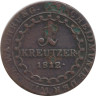  Австрия. 1 крейцер 1812 год. Франц II. 