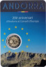  Андорра. 2 евро 2014 год. 20 лет вступлению в совет Европы. 