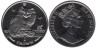  Остров Мэн. 1 крона 1995 год. Кошки - Турецкая ангора. 