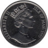  Остров Мэн. 1 крона 1995 год. Кошки - Турецкая ангора. 
