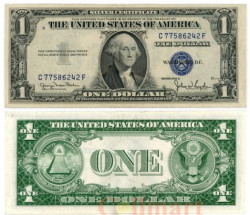 Бона. США 1 доллар 1935 год. Джордж Вашингтон. (D) (XF)
