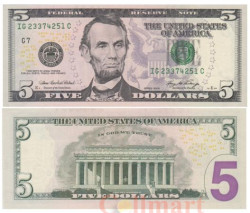 Бона. США 5 долларов 2006 год. Авраам Линкольн. (XF)