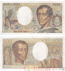 Бона. Франция 200 франков 1987 год. Шарль Луи де Монтескьё. (VF)