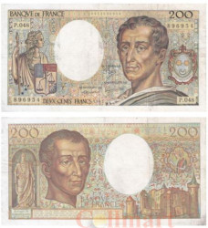 Бона. Франция 200 франков 1987 год. Шарль Луи де Монтескьё. (VF)