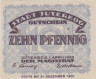  Бона. Германия. Йютербог 10 пфеннигов 1920 год. Нотгельд серый. (VF) 