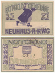 Бона. Германия. Нойхаус-ам-Реннвег 25 пфеннигов 1920 год. Нотгельд. (VF)