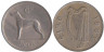  Ирландия. 6 пенсов 1963 год. Ирландский волкодав. 