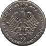  Германия (ФРГ). 2 марки 1976 год. Конрад Аденауэр. (F) 