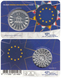 Нидерланды. 5 евро 2022 год. 30 лет подписанию Маастрихтского договора. (в открытке)