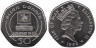  Остров Мэн. 50 пенсов 1988 год. Компьютер. 