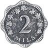  Мальта. 2 миля 1976 год. Мальтийский крест. 