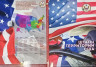  США. Набор монет 25 центов 1999-2009 год. Штаты  и территории США. (56 монет в альбоме-планшете) 