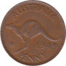  Австралия. 1 пенни 1949 год. 