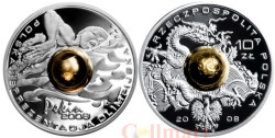 Польша. 10 злотых 2008 год. XXIX летние Олимпийские игры, Пекин 2008 (Золотой сердечник).