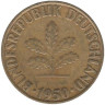  ФРГ. 10 пфеннигов 1950 год. (G) 